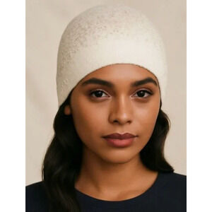 NWT Barefoot Dreams CozyChic Lite Confetti Beanie Cream Taupe OS Luxe Gift